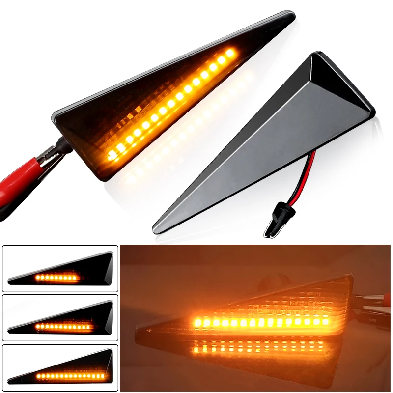 

2×for Renault Espace MK4 Megane MK2 CC Scenic Thalia Grand Scenic Wind LED Side Marker Light Flowing Turn Signal Car Accessories