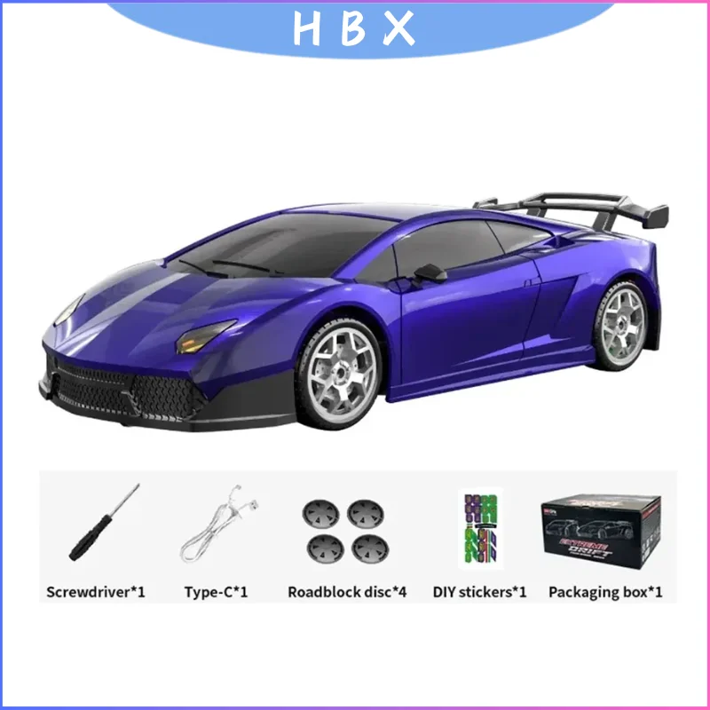 

Haiboxing 2198 масштаб 1/43 RC Drift Car, 2,4G 4WD, готовый к бегу высокоскоростной гоночный автомобиль с дистанционным управлением, подарок для всех возрастов
