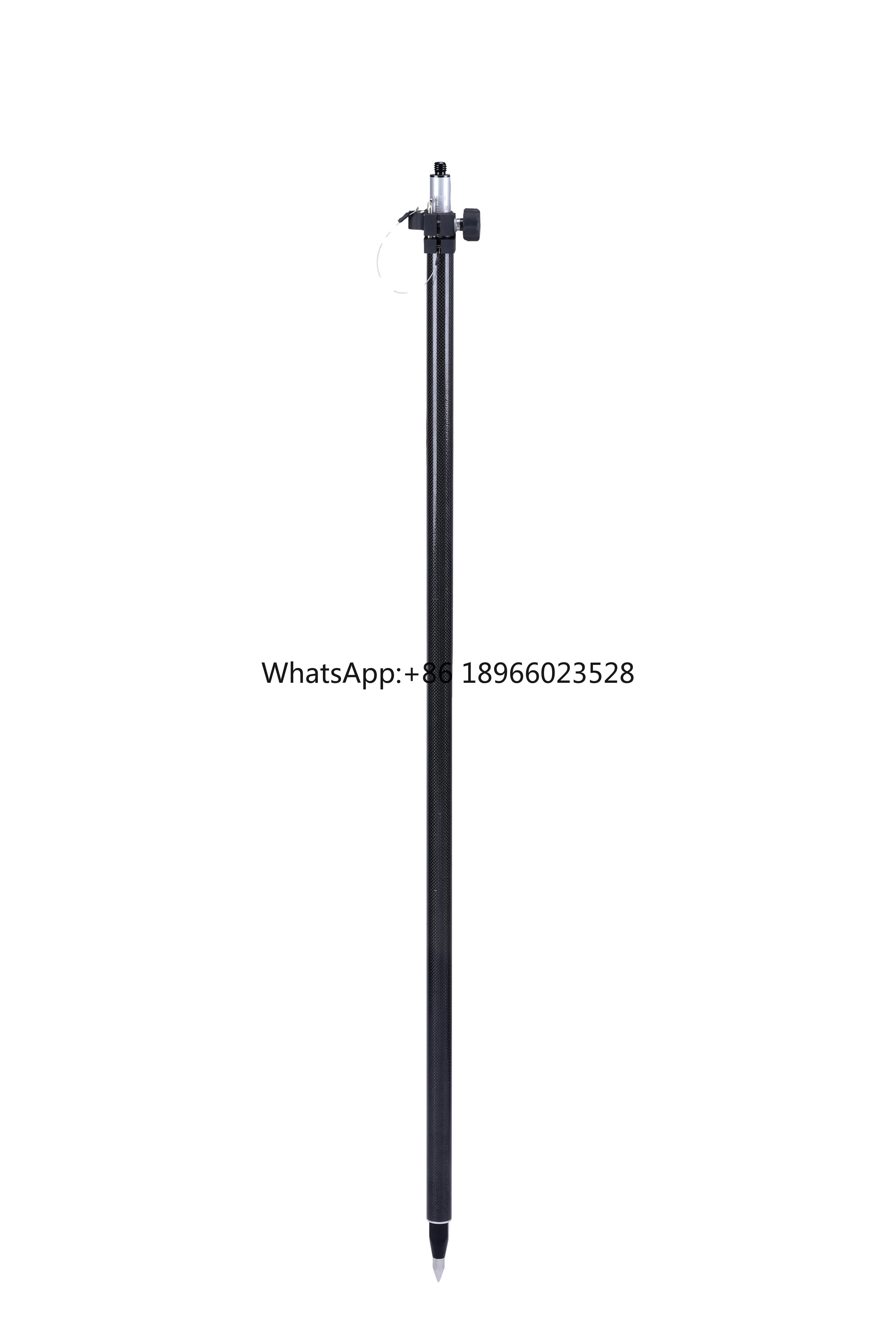 2 Sections Extended to 2.5m Telescopic GPS Carbon Fiber Rod Survey Pole for GPS RTK GNSS Telescopic Rover Pole