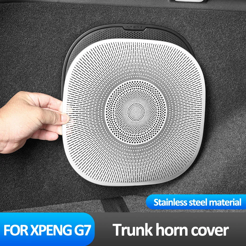 

Trunk Horn Cover For Xpeng G7 2025 2026 Interior Accessories Stainless Steel Sound Protection Frame Original Car Mold Making