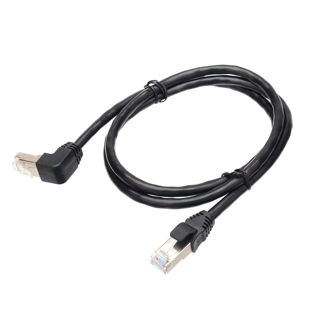 Double 90 Elbow Up Down Right Angled 26AWG Cat5e CAT6 8P8C FTP STP UTP Cat 5e Ethernet Network Cable RJ45 Lan Patch Cord 0.5m-5m
