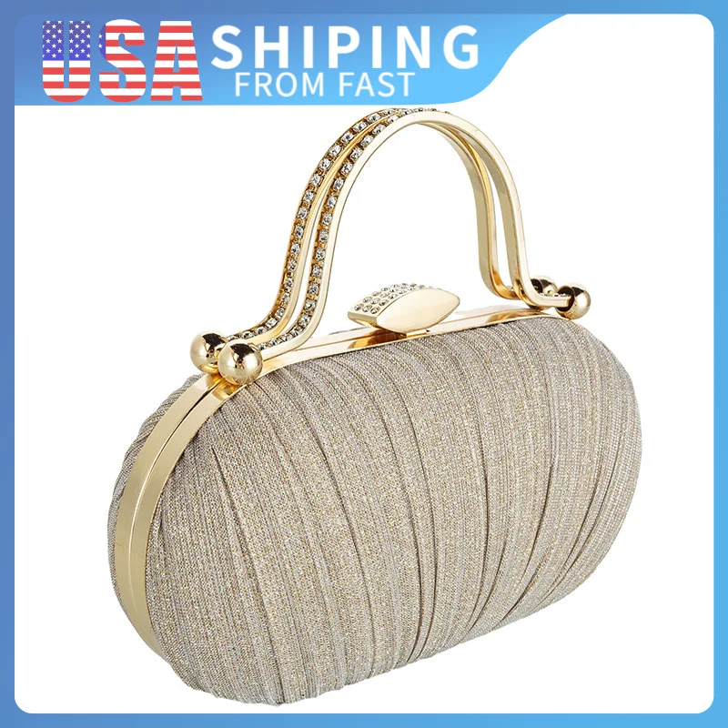 

Free Shipping Sweet Chic Bow Evening Bag Glittery Shoulder Bag, Stylish Crossbody Clutch For Women Handbag Evening Bag