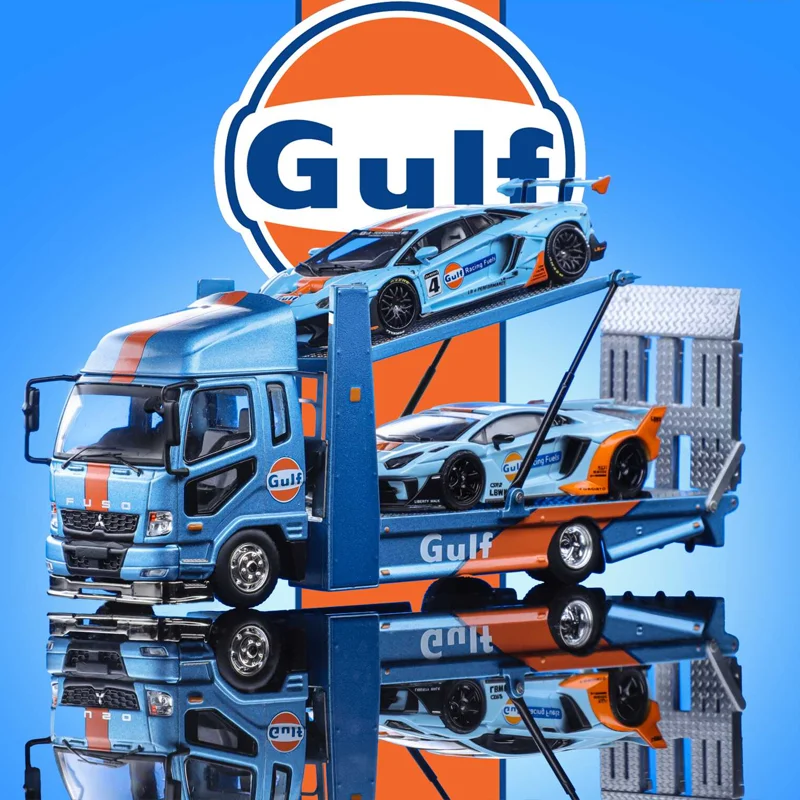 Nouveau en Stock 1:64 Gcd Mitsubishi Fighter Mk2 Gen.2 Rv grue remorque camion modèle alliage Miniature moulé sous pression ornements jouet personnalisé