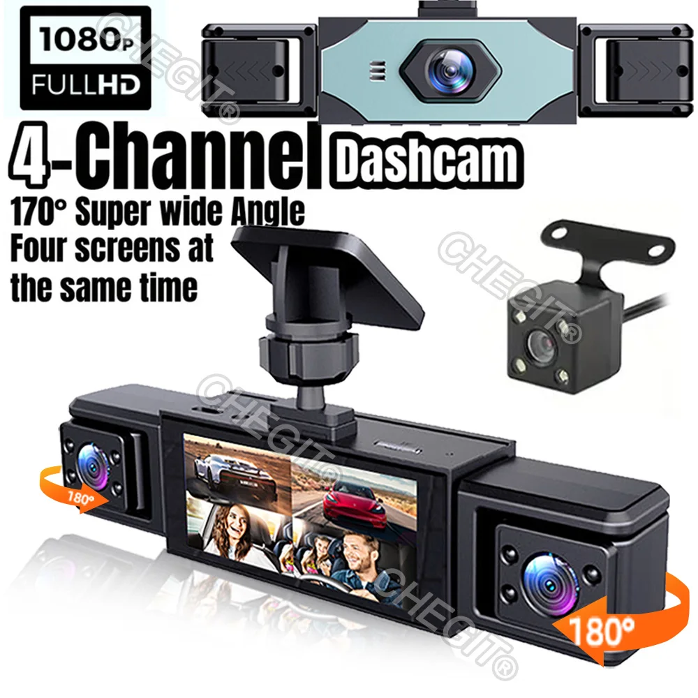 360° Car Dvr 3/4Cam… - image
