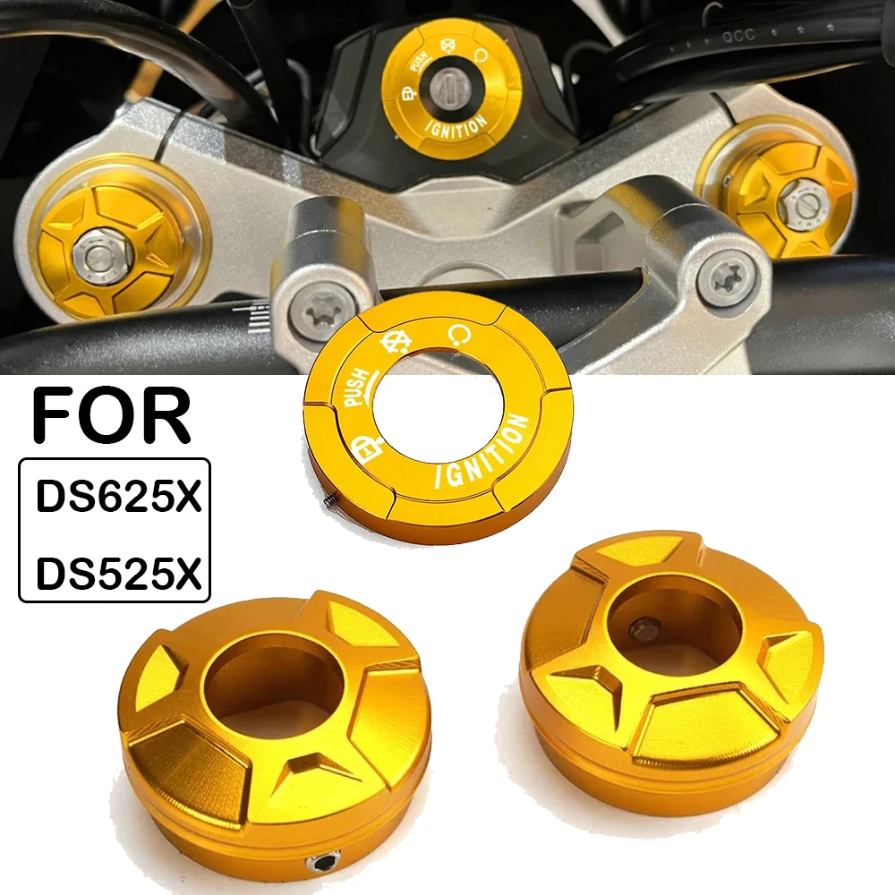 For VOGE 625DSX 525DSX DS625X DS525X DSX 625 525 Motorcycle Three-Star Column Trim Cover Ignition Switch Trim Cap Accessories