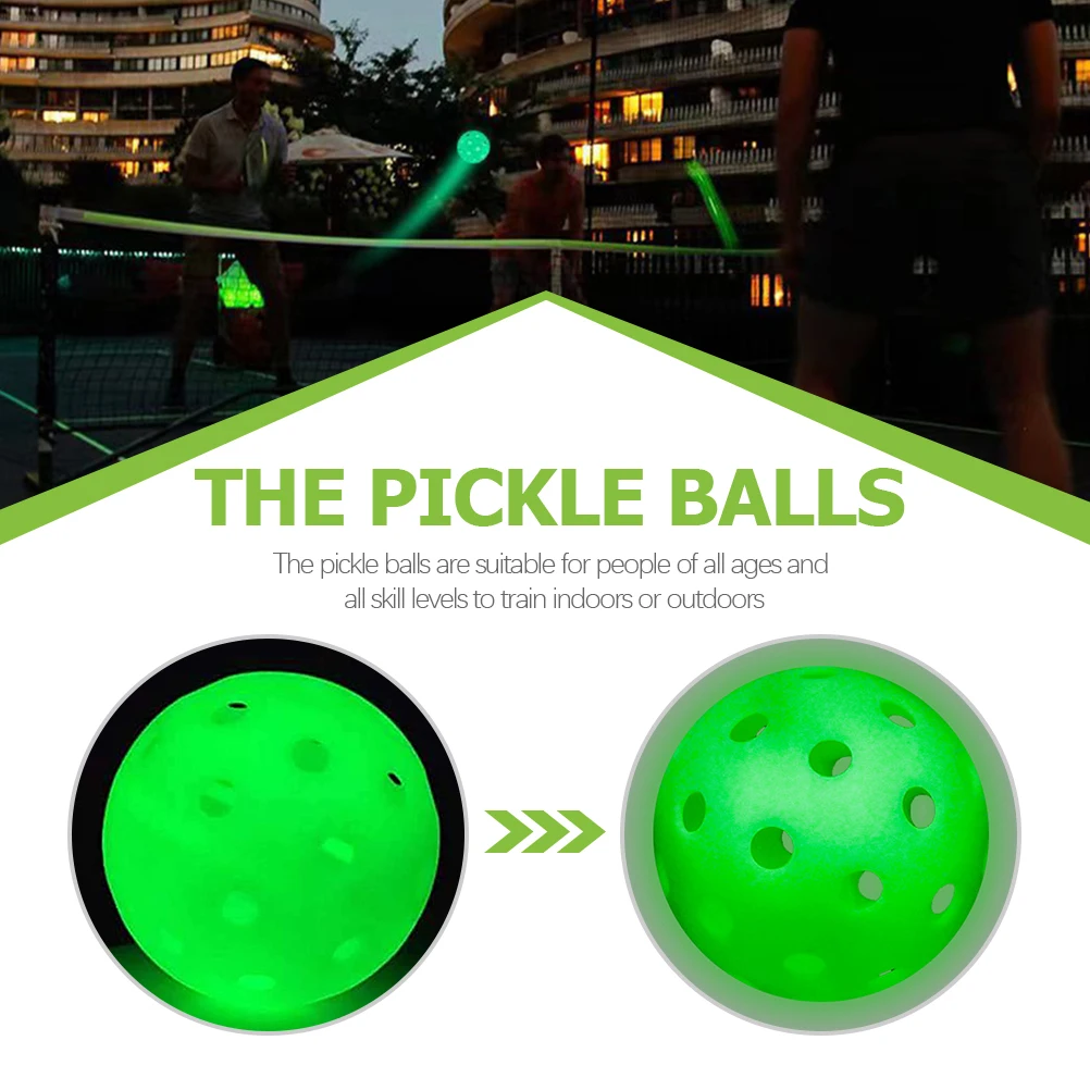 

6 Pcs Luminous Ball Hole Balls Wear-resistant Pocket Sports Supply Indoor Compact Convenient