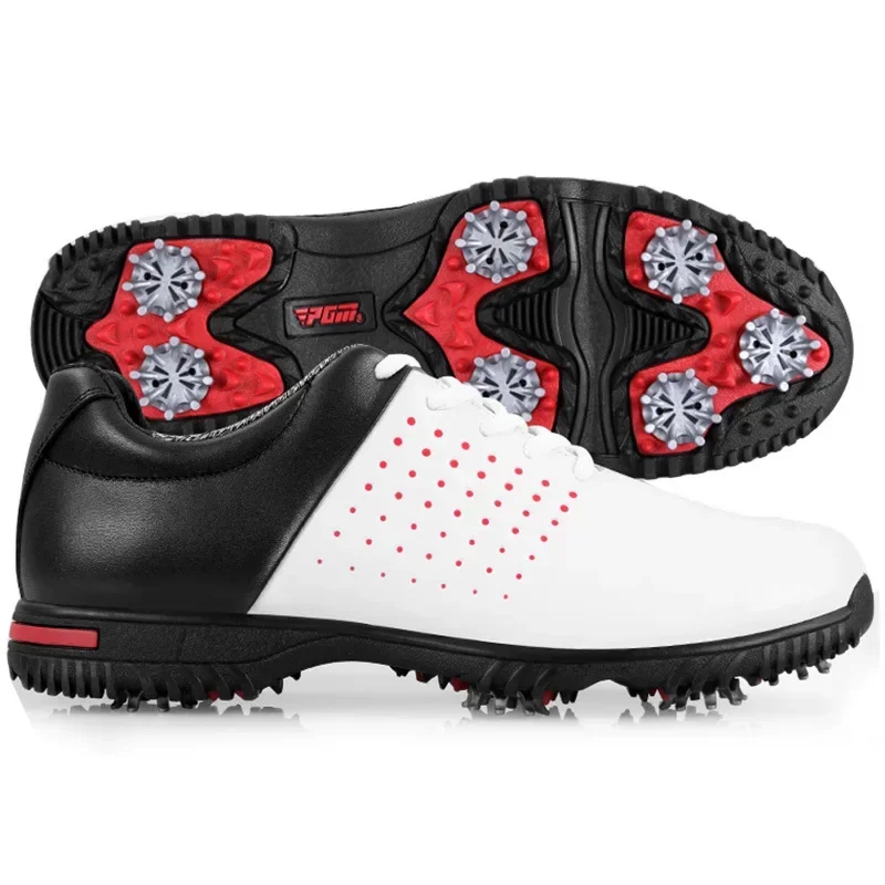 PGM Golf Shoes Men\'s Waterproof Breathable Golf Shoes mens Sports Spiked Sneakers Non-slip Trainers XZ069