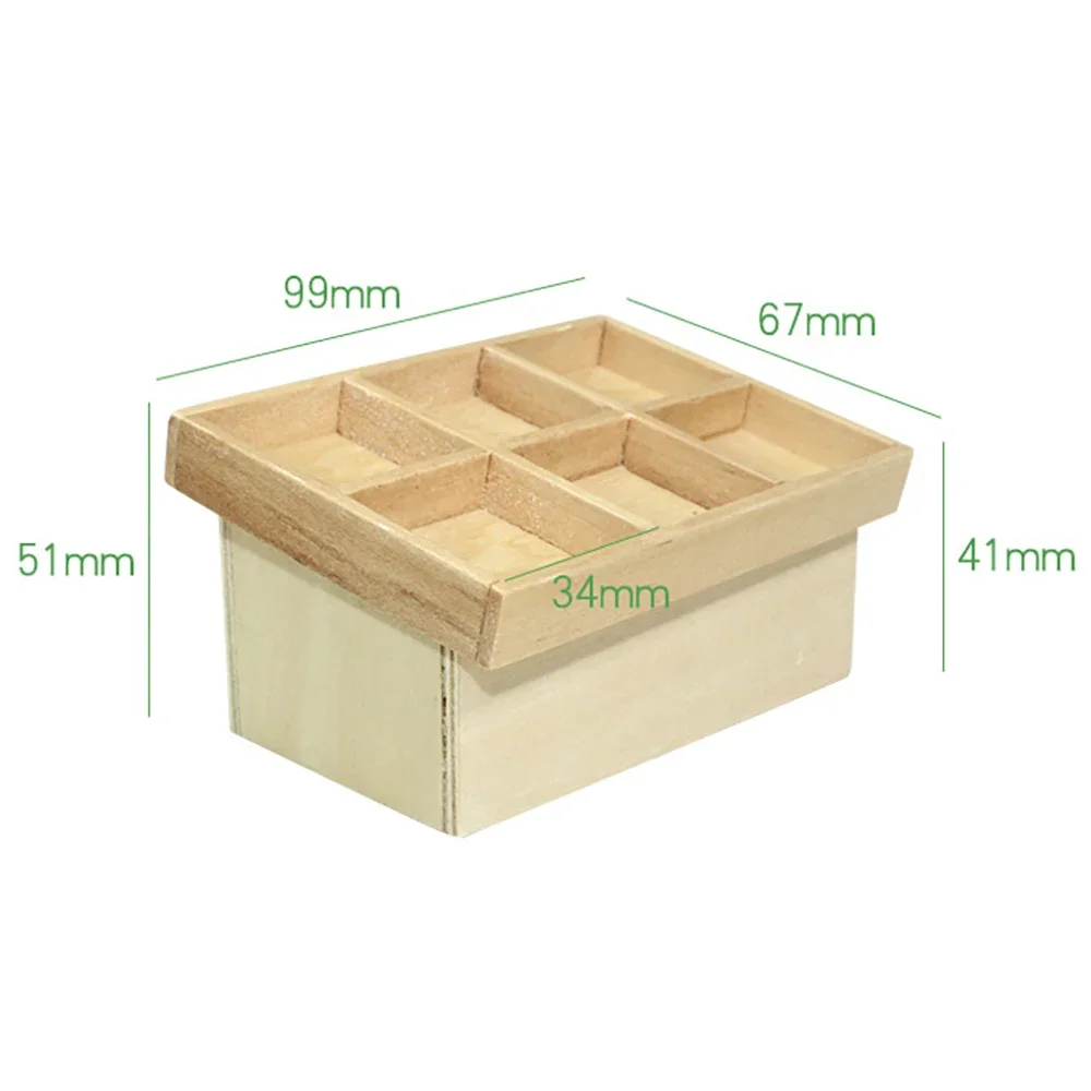 1/12 casa delle bambole in miniatura cremagliera per verdure in legno mini vetrina per frutta giocattolo per accessori casa delle bambole decorazione ob11 bjd