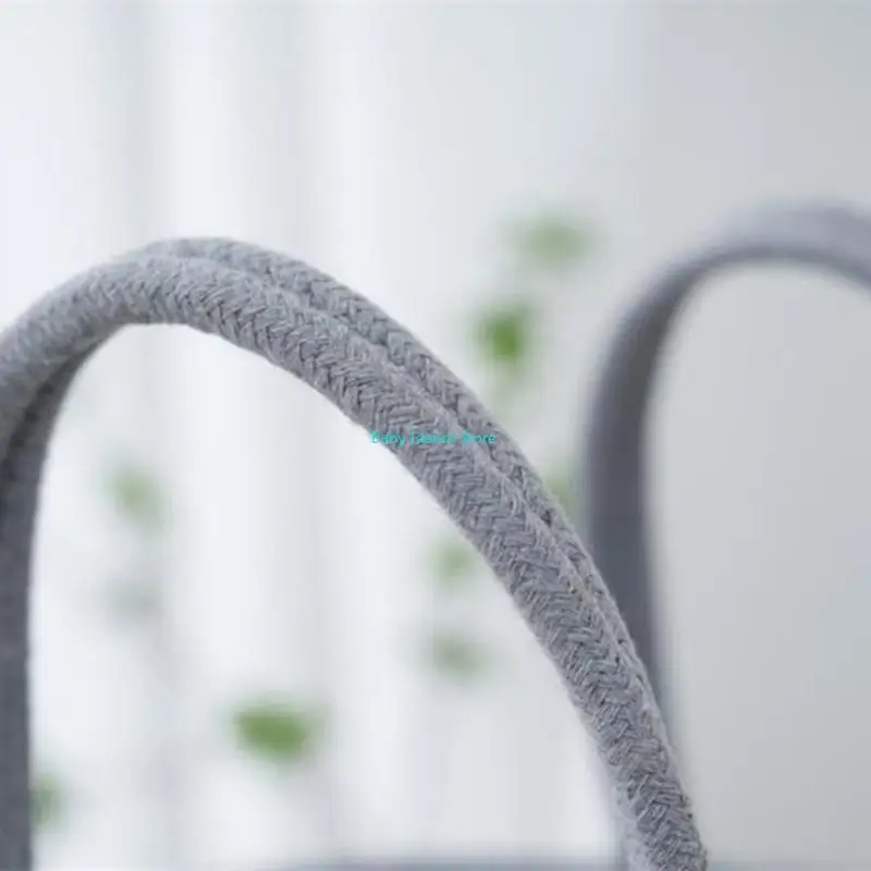 

K92D Nursery essential Organizes Basket Small & Foldable Diaper Storage Portable Cotton Organizes for Efficient Storage