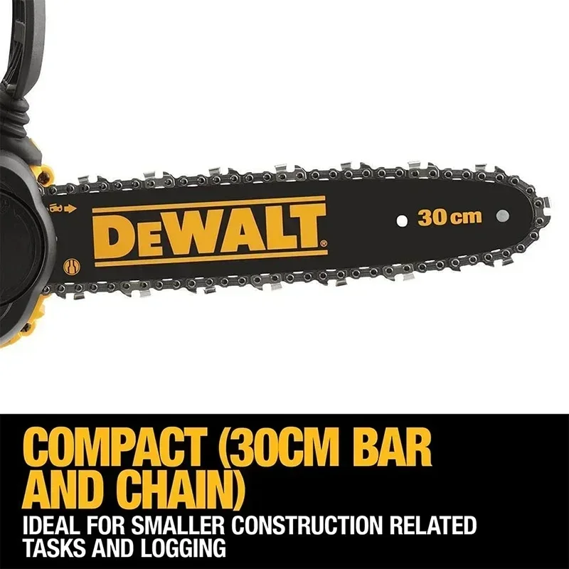 Imagem -04 - Dewalt-cordless Brushless Chain Saw Tool Corpo Máquina Cortador de Madeira Serras de Poda Elétricas Ferramentas de Jardim Dcm565 20v 12
