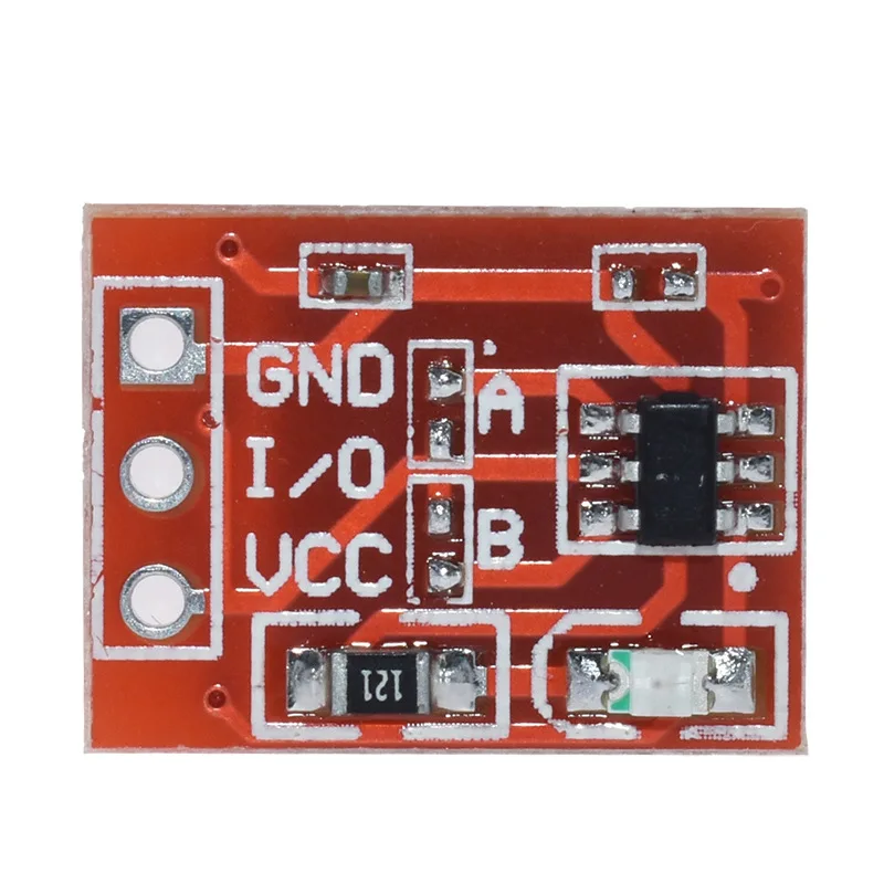 Модуль емкостного сенсорного датчика TTP223 — переключатель мгновенного и тумблера для электроники DIY (одноканальный)