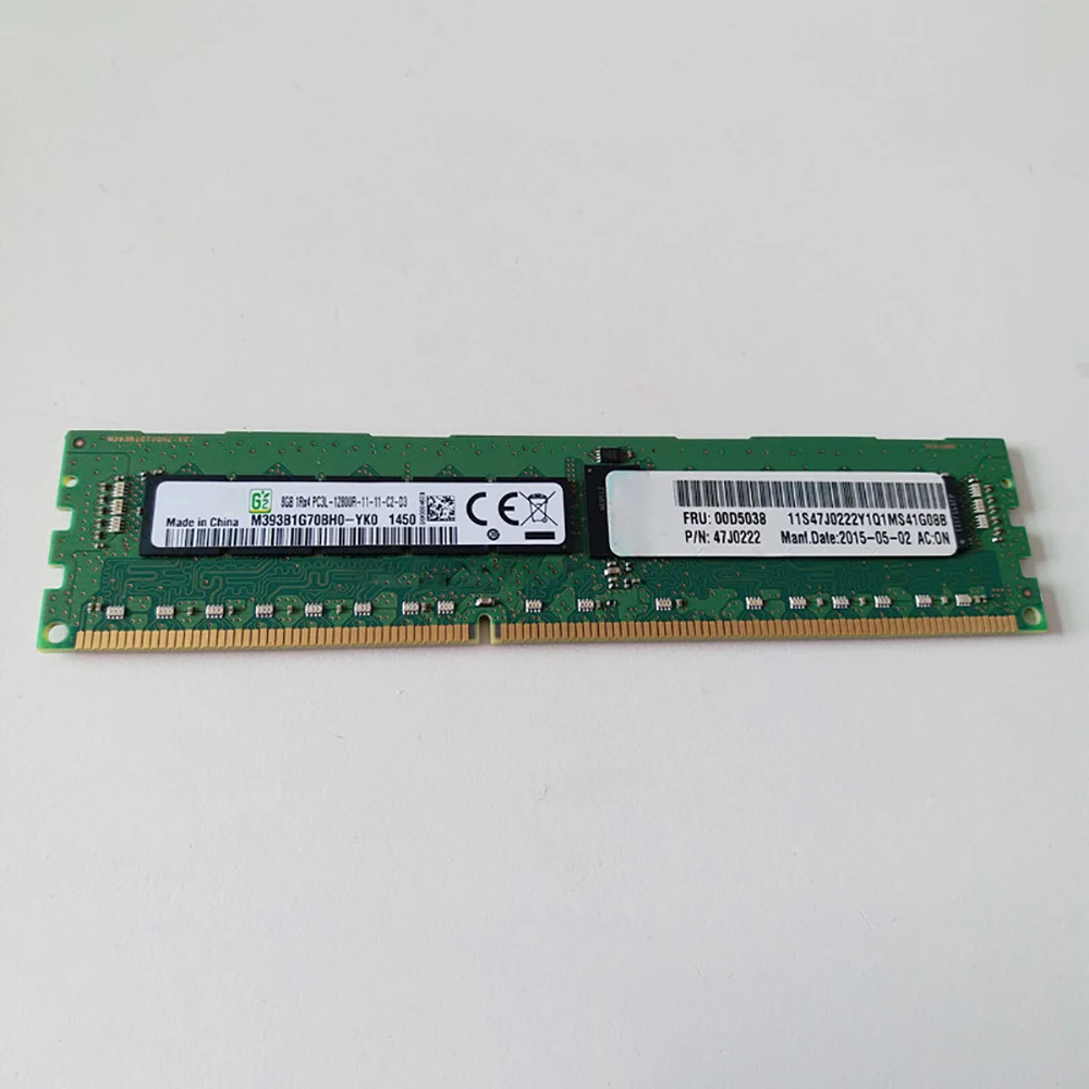 

Серверная память 00D5036 27J0222 00D5038 47J0222 для IBM X3650 M4 8 ГБ DDR3L 1600 МГц PC3L-12800 1RX4 ECC REG RAM Быстрая доставка