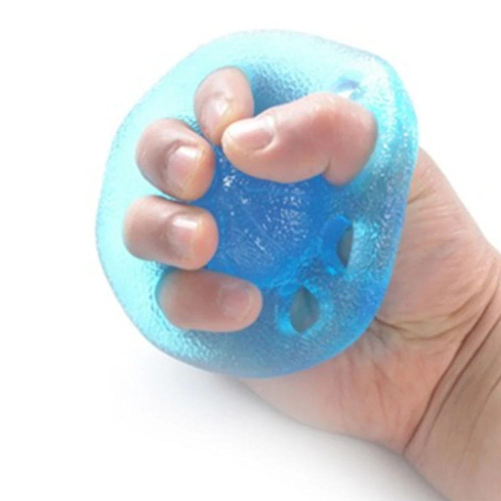 

8 -Hole Stress Ball Hand Strengthener Finger Force Gripper Trainer Fitness Relief Balls