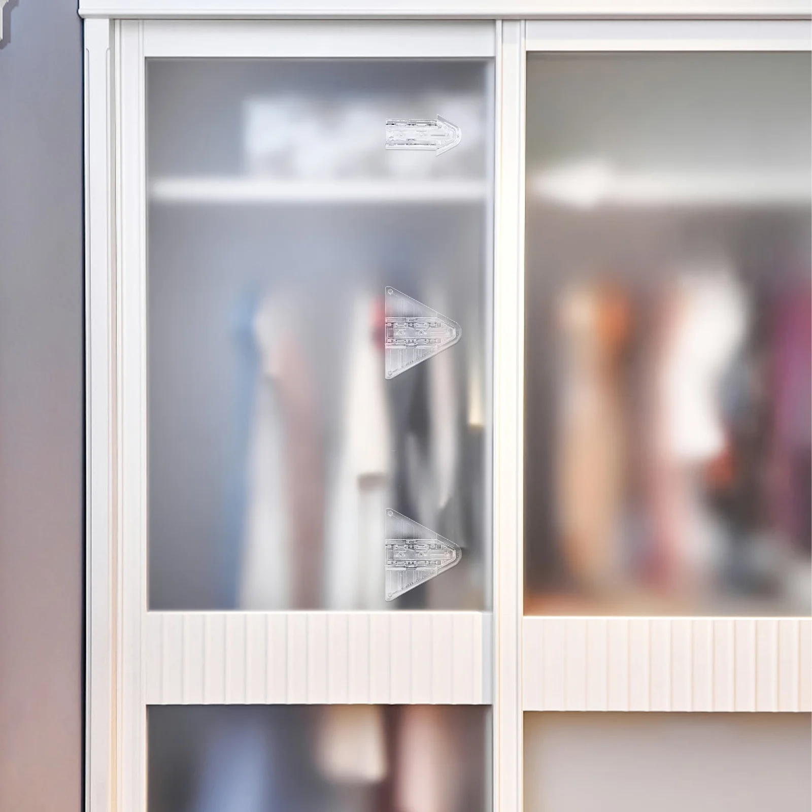 

6Pcs Sliding Door Locks Easy Install Push Pull Patio Window Proof Safety Locks Sliding Door Lock Window Safety,