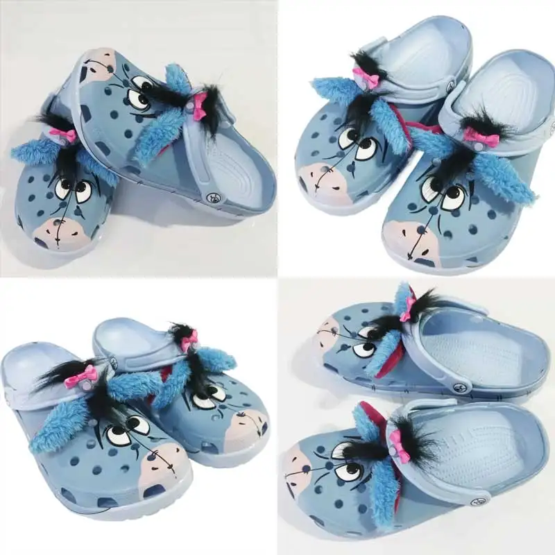 

Yi'Er Donkey Hole Beach Shoes Are Related To Anime And Are Essential Breathable Adult Slippers For Summer Outings Disney