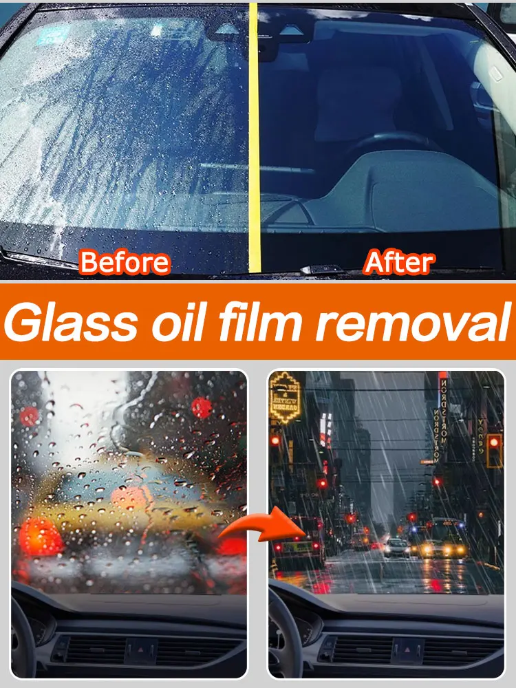 Glass Oil Film Removal Quickly For Cleaning Car Windows Surface Windshield