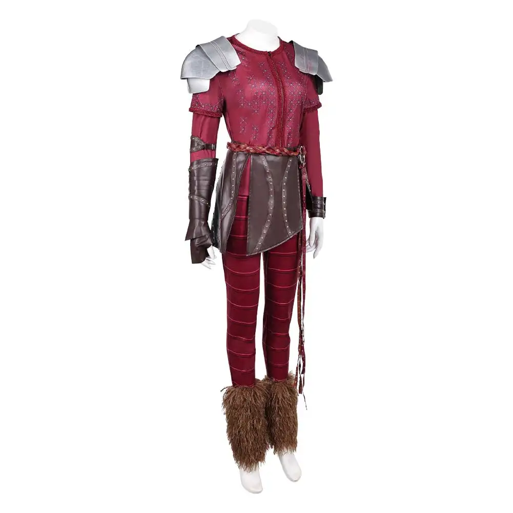2015 Movie Train Dragon Astrid Cosplay Costume Women Jacket Pants Gloves Rolpelay for Adult Female Halloween Carnival Party Suit