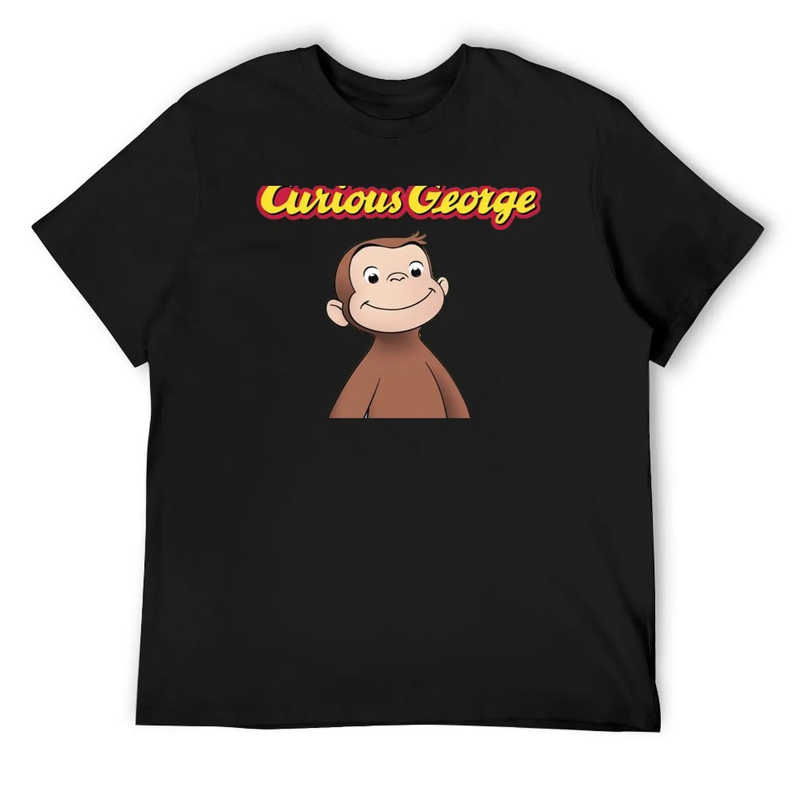 

Cute Curious George T-Shirt quick drying football t shirt vintage graphic tee mens designer t shirt