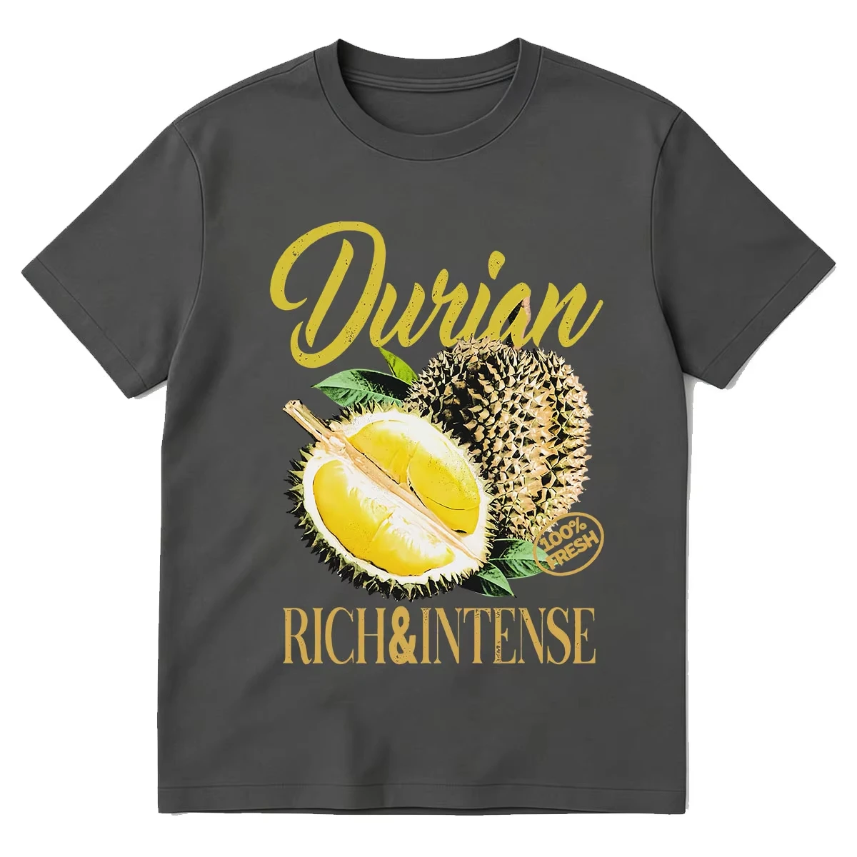 Vintage Durian Fruit Graphic T-Shirt Retro Tropical Food Tee Shirt 90s Y2k Exotic Southeast Asia King of Fruits Foodie T-shirts