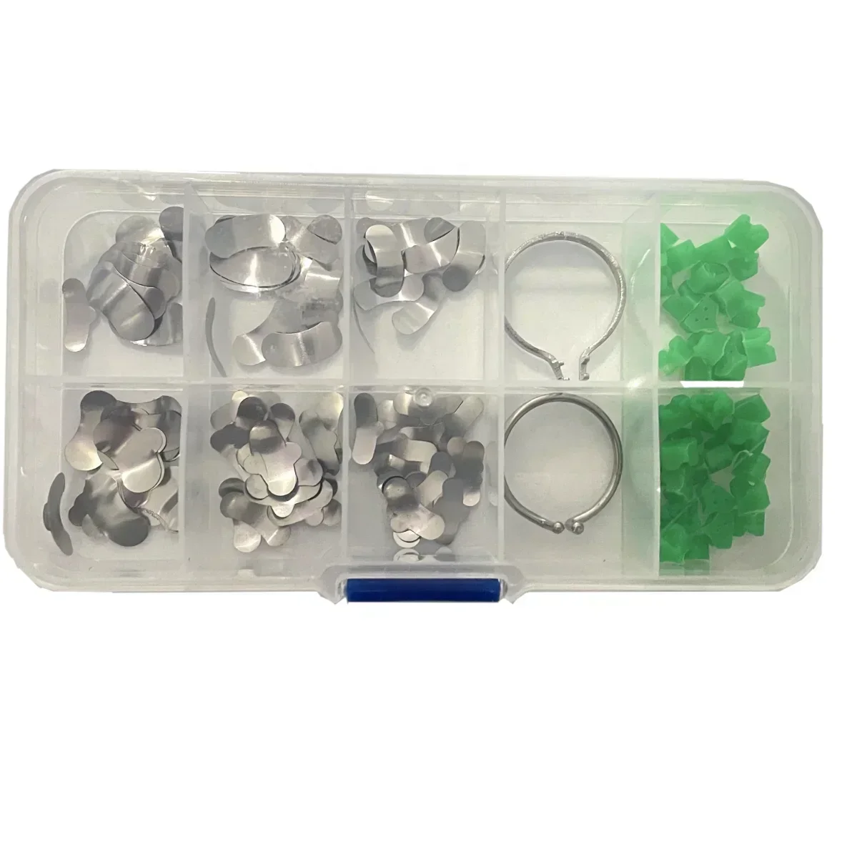 Orthodontics Sectionals Contoureds Metal Dentals Matrixs With Green Mat Band Kit/Oral Therapys Equipments & Accessories