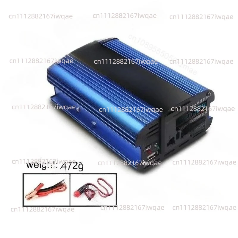 500W Smart Car Power Inverter | 12V/24V/36V/48V/60V to 220V Smart Converter with Digital Display - view 2