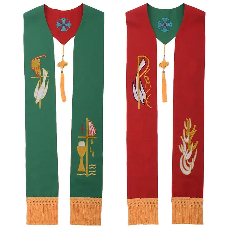 الأنجليكان كاهن رجال الدين مزدوج الوجهين للجنسين الكبار الكاثوليكية قداس القس الليتورجي تراكب عكسها سرق MN1