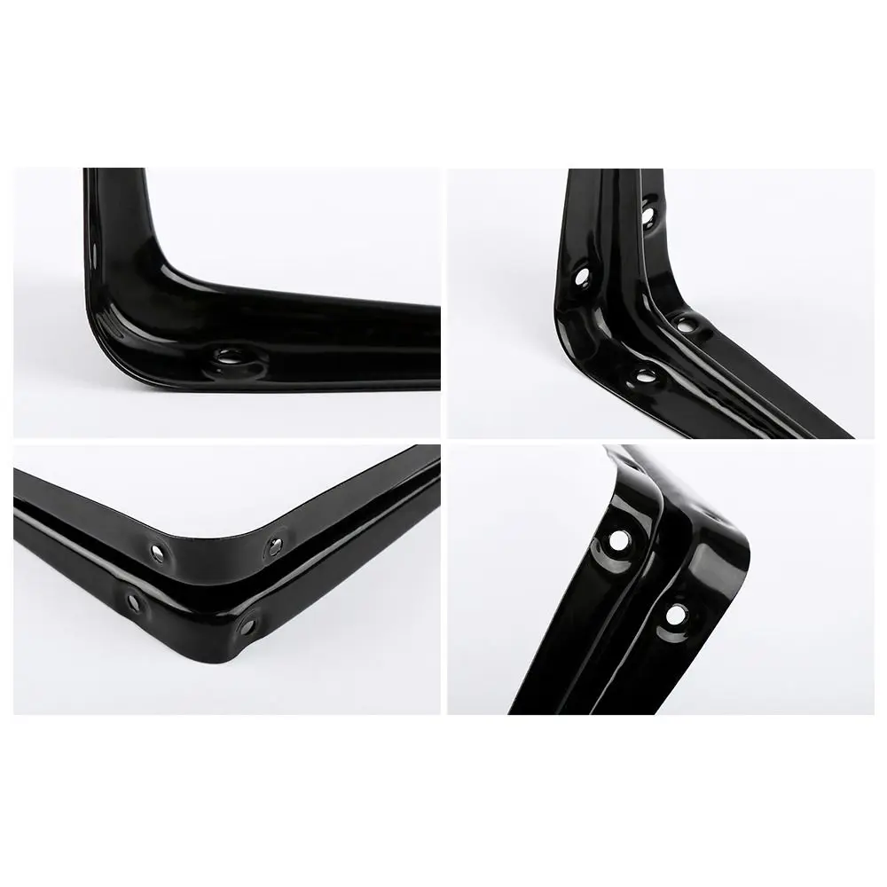 1Pcs New 4-14inch Triangular Bracket Support L-shaped Black White Mounting Bracket Wall Mount Hanging Fixed Shelf Corner Brace