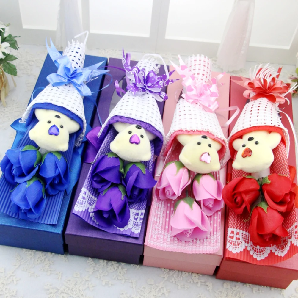 

creative soap flower bouquet flower arrangement box small soap box simulation gift box