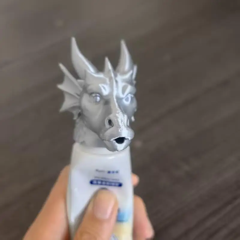 1/2pcs Dragon Head Toothpaste Dispenser – Creative Cap Topper, Fun Bathroom Gadget for Sink & Home Decor