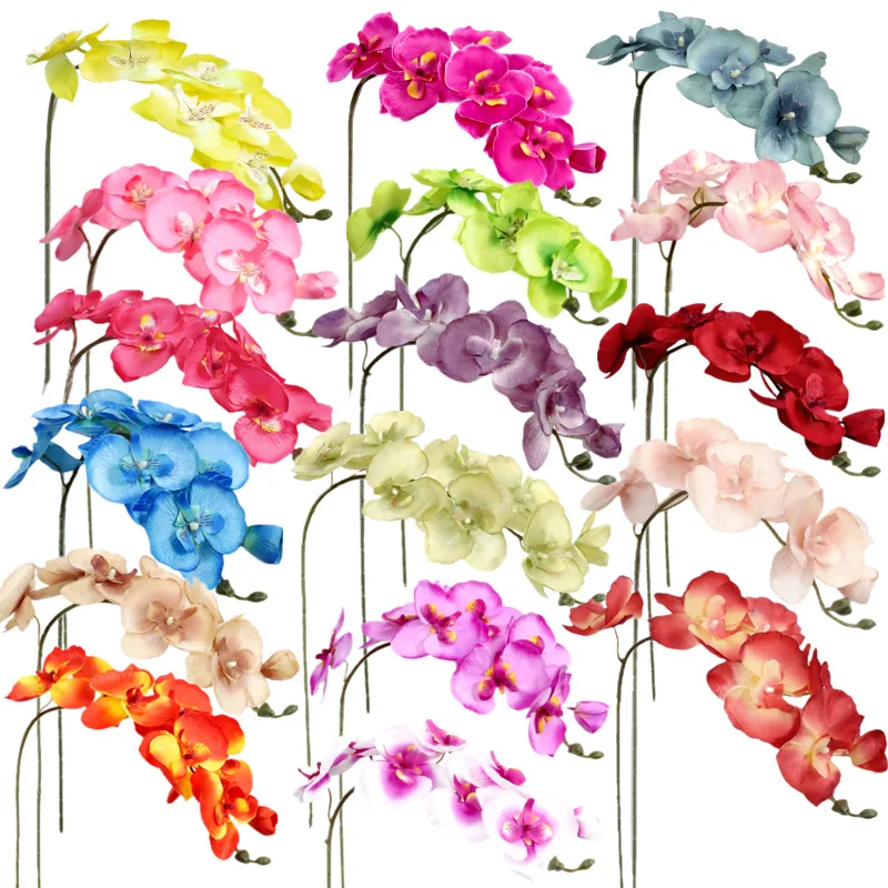 1PC Home Decor Fake Flowers Artificial Butterfly Orchid Flowers Moth Orchids Wedding Decoration Accessories Flowers Artificiales