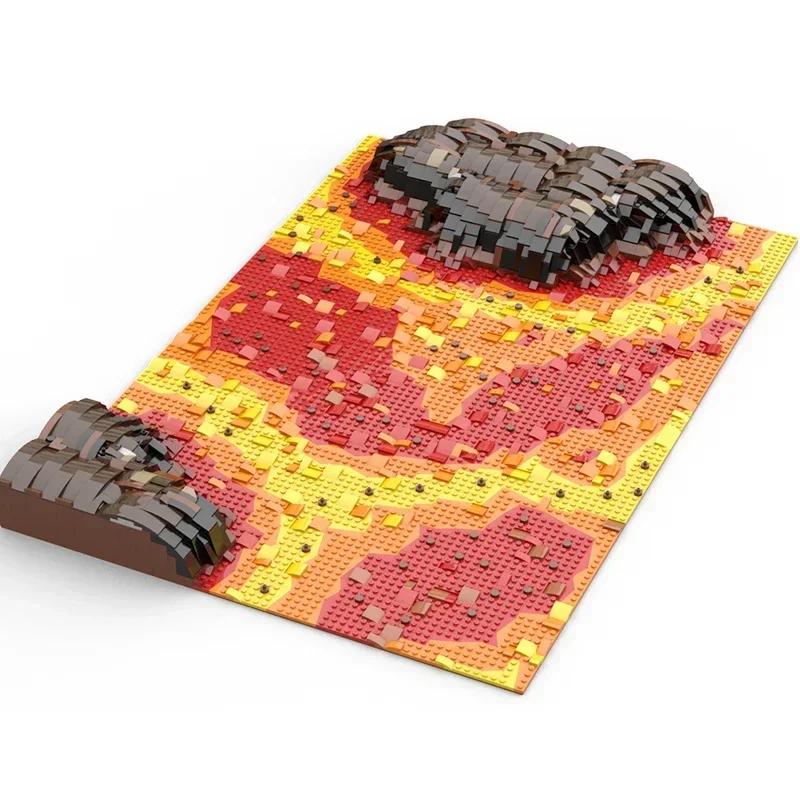 Moc Bouwstenen Ster Film Lava Scène Model Technologie Bakstenen DIY Assemblage Beroemde Scènes Bouw Vakantie Geschenken Speelgoed