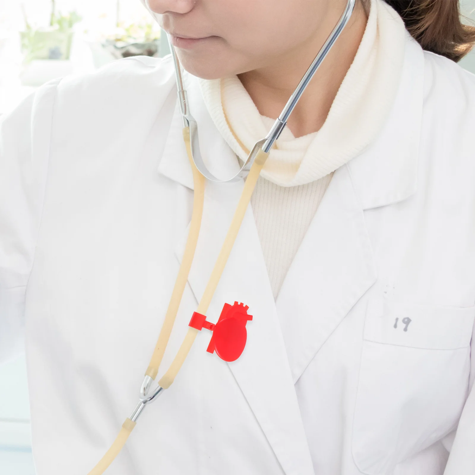 

10 Pcs Nurse Stethoscope Name Tags Medical Assistant Accessories Labels Plastic Badge Identification Plate for Supply