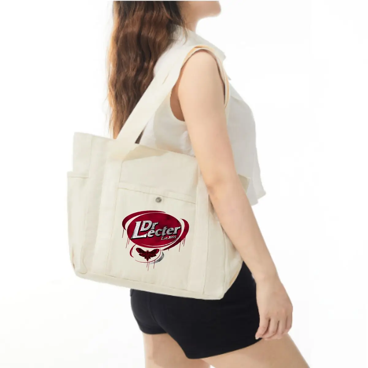 Dr. Lecter Edge Trendy Multi-Pocket Bag – Perfect for Coffee Shop Visits