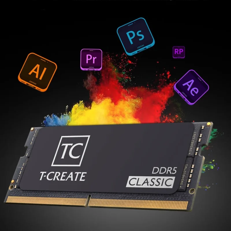 TEAMGROUP DDR5 RAM  SODIMM 16GB 32GB 5600MHz  T-Create Classic  CL46 Laptop Memory