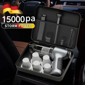 자동차 무선 진공 청소기 강력한 흡입 휴대용 습식 건식 자동 진공 가정 및 자동차 이중 용도 미니 진공 청소기 가전 제품