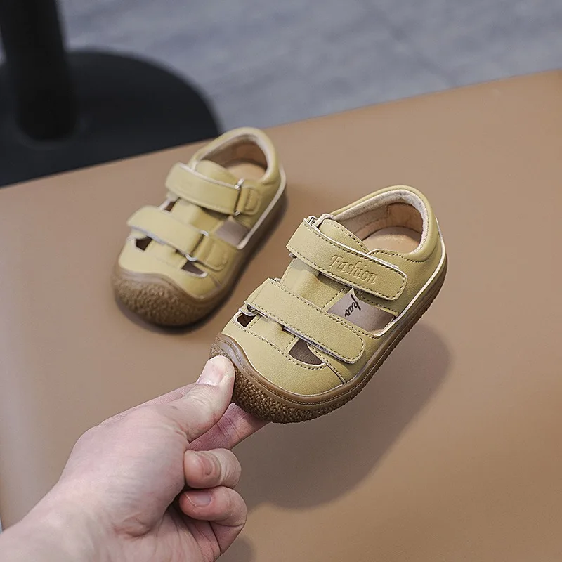 Summer Baby Girls Boys Sandals Comfortable Infant Toddler Shoes Children Shoes Anti-collision Soft Sole Kids Beach Sandals