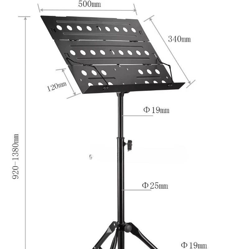 ZDD  Folding music stand Portable adjustable music stand