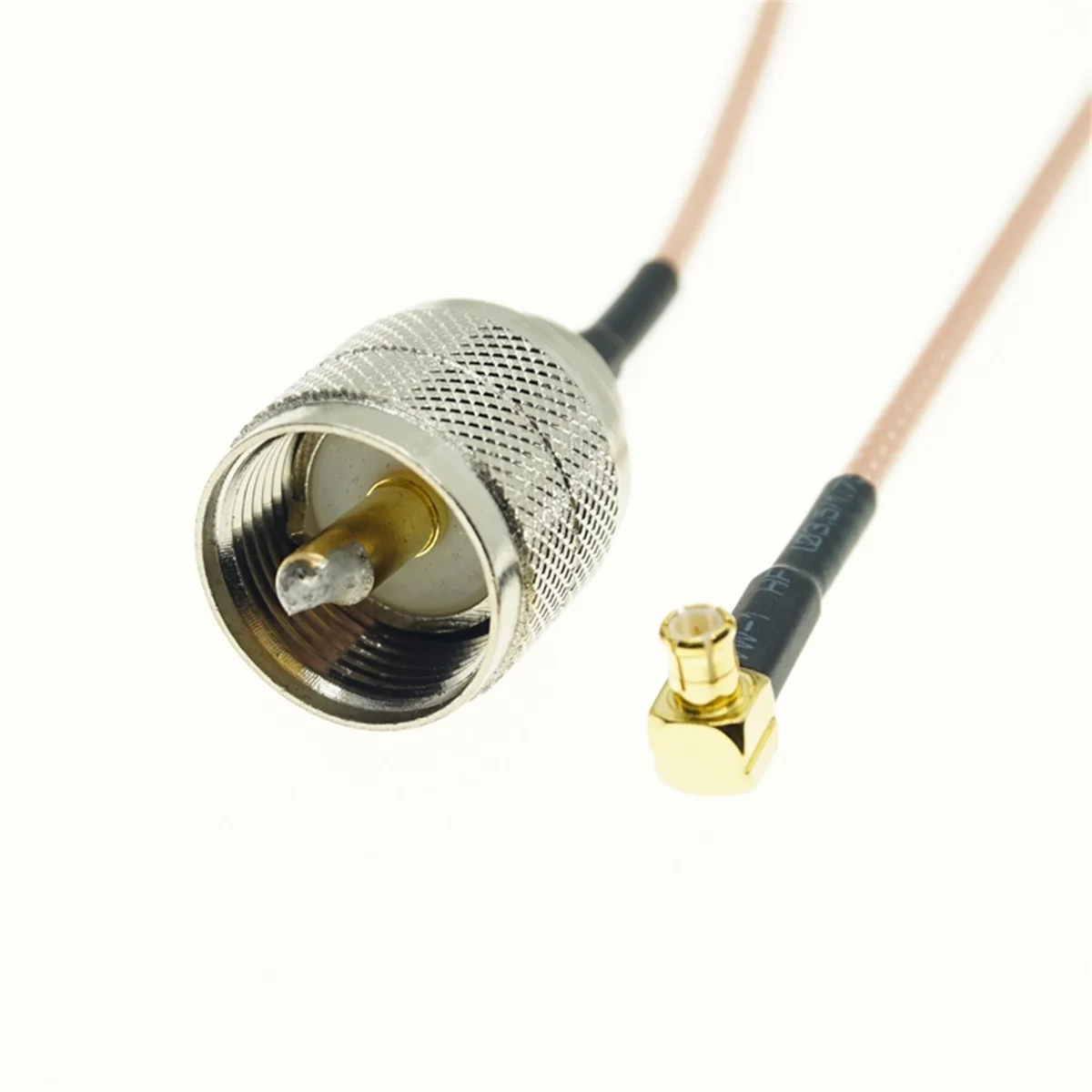 

RG316 Cable MCX Male Plug Right Angle to PL259 SO239 UHF Male Connector RF Coaxial Pigtail Jumper Adapter