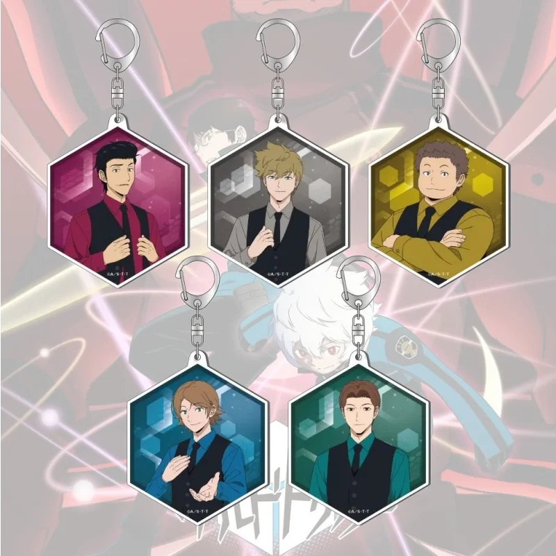 Anime World Trigger Acrylic Pendant Keychains Accessories Car Key Chain Key Ring Phone Bag Hanging Jewelry Gifts