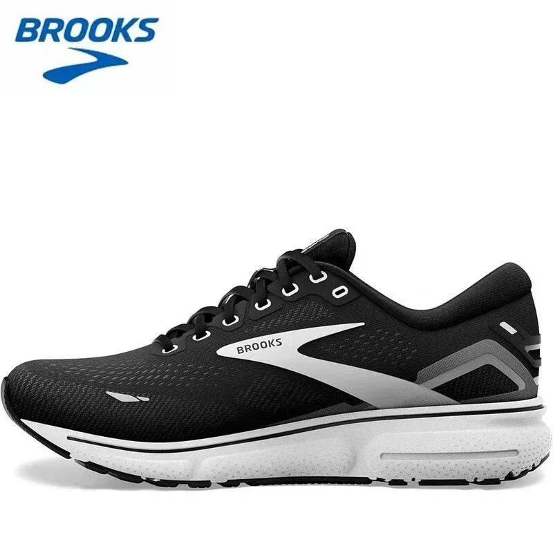 BROOKS Ghost 15 Blackened Pearl White Running Shoes Women Men Long-Distance Road Sport Training Casual Sneakers