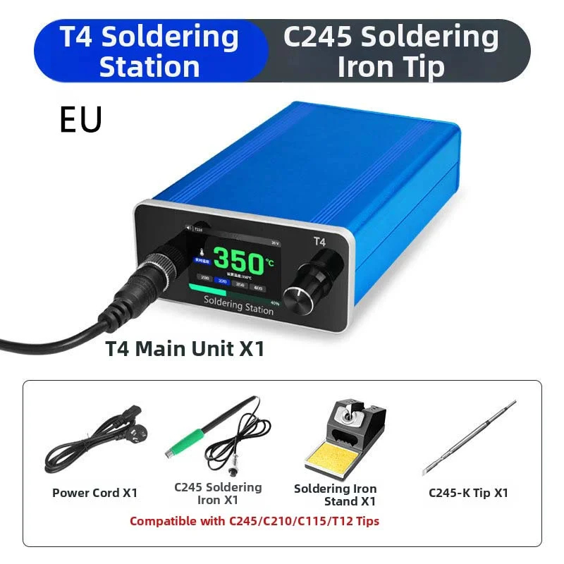 200W For soldering Station for For t4 Featuring Digital Display and Support for For c245 C210 C115 T12 Handle Models