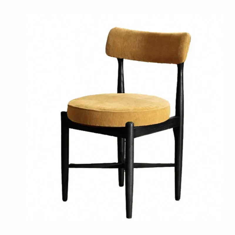 

m Medieval style solid wood dining chair designer home dining room backrest dining table chair premium makeup stool m