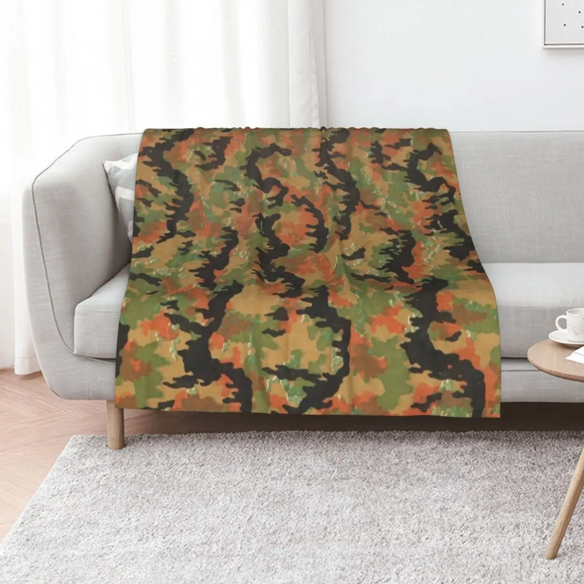 Waffen SS Leibermuster Tarnmuster 1945 Überwurfdecke Bettwäsche Dünne Sofas Beautifuls Decken