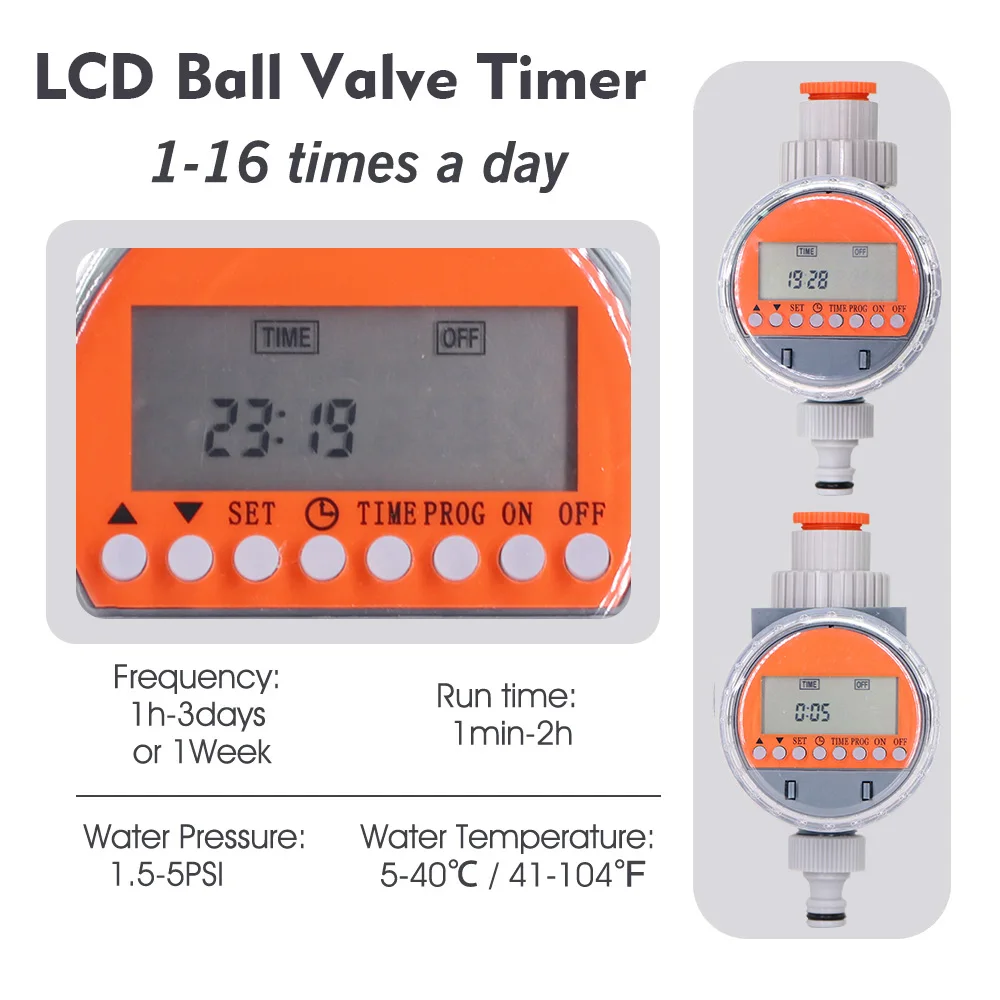 1 zestaw ogrodowy zawór kulowy LCD czujnik deszczu/zegar słoneczny automatyczne programowanie sterownik podlewania System nawadniania kropelkowego