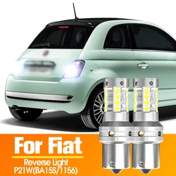 2pcs LED Reverse Light Canbus P21W BA15S For Fiat 500 500C Bravo Croma Ducato Fiorino Grande Punto Idea Palio Panda Sedici Siena
