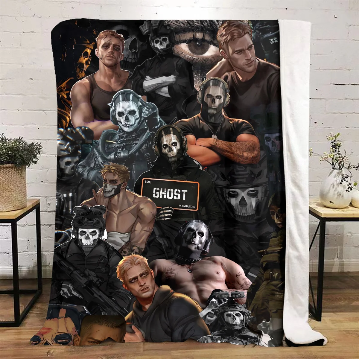 Customize Simon Riley: RV Plush Blanket, Soft and Comfortable All-Season Blanket, Suitable for Bedroom, Bed, Sofa, Naps, Warm Bl