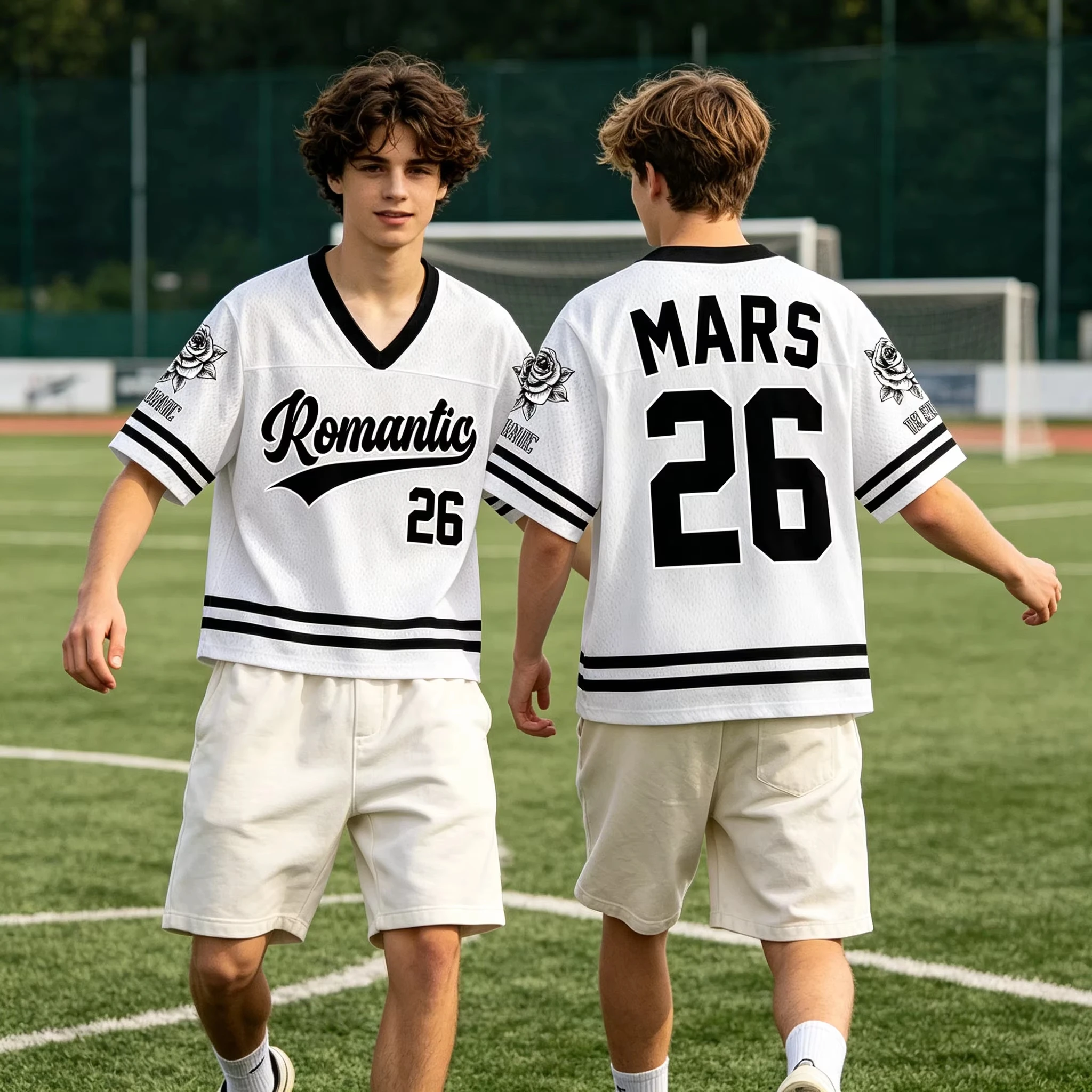 Romantic Tour Football Bruno Mars Concert Men Women Tee Adults Children Boy Gril Top Kids Parent Child Quick dry V Neck Tshirt