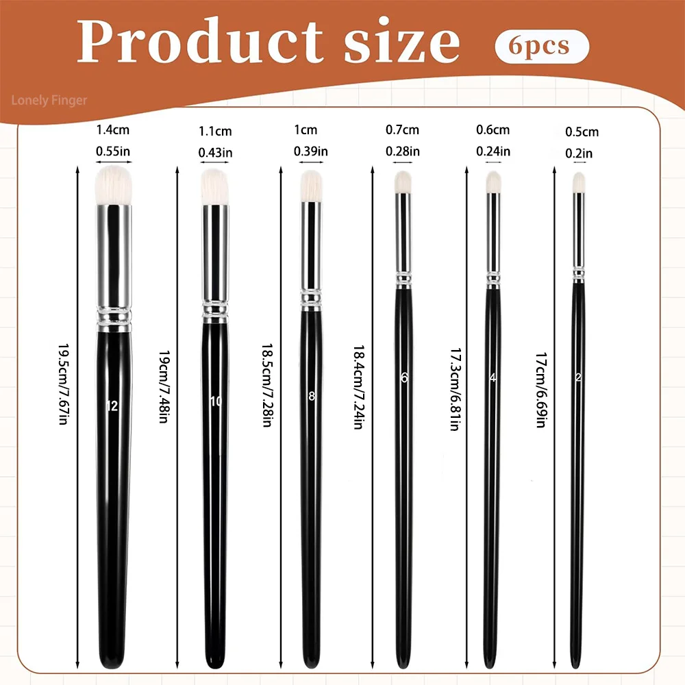 Dry Brush Miniature Painting Drybrush 3/6pcs Set Detail Paint Brush Set for Tabletop, Acrylic/Oil/Watercolor Brushes