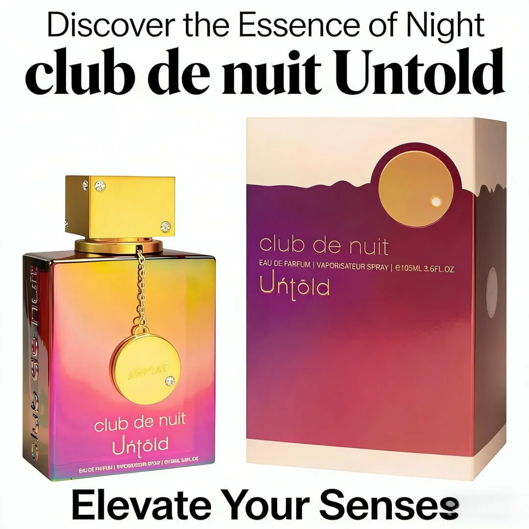 

Armaf Club de Nuit Untold perfume 3.6oz 100ml, jasmine amber tone, lasting and rich, suitable for dinner parties