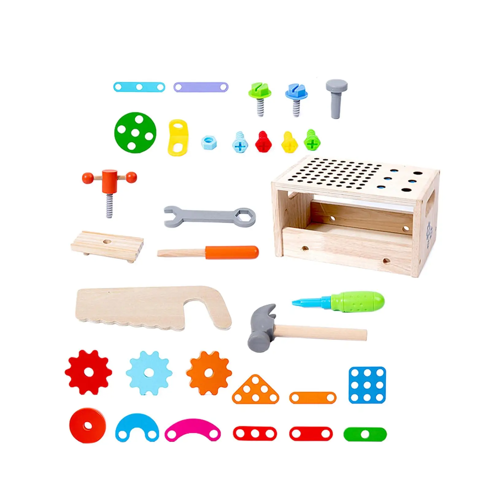 Wooden Tool Set Role Play Toys Tools Set for Kids Children Boys